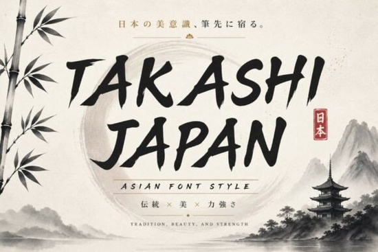 Takashi Japan Font